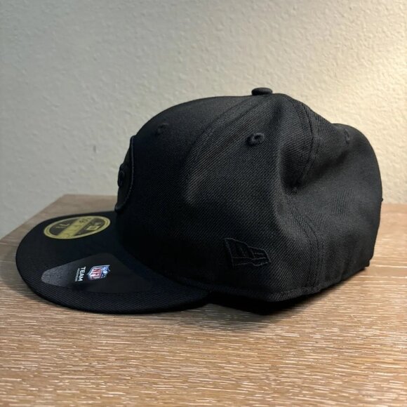 New Era New York Jets 59FIFTY Black Hat (Men’s Size 7 3/8) - Picture 2 of 6